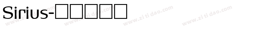 Sirius字体转换