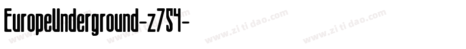 EuropeUnderground-z754字体转换