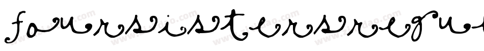 FourSistersRegular-ded6字体转换