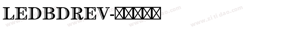 LEDBDREV字体转换