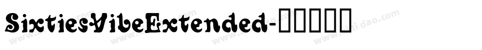 SixtiesVibeExtended字体转换