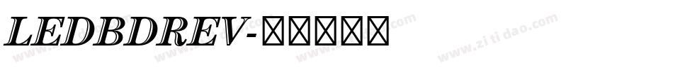 LEDBDREV字体转换