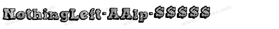 NothingLeft-AAlp字体转换
