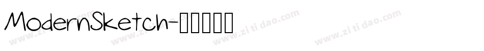 ModernSketch字体转换