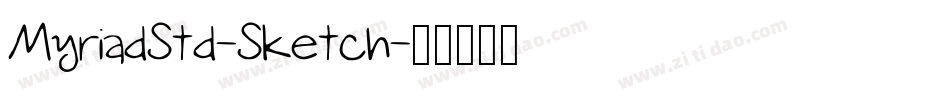 MyriadStd-Sketch字体转换