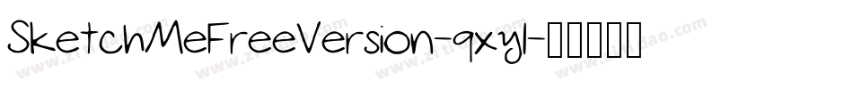 SketchMeFreeVersion-qxyl字体转换