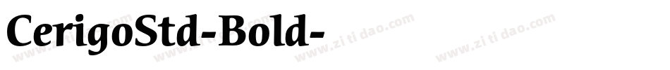 CerigoStd-Bold字体转换