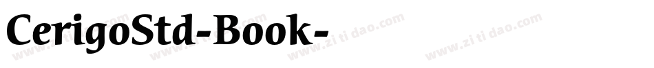 CerigoStd-Book字体转换