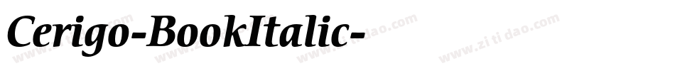 Cerigo-BookItalic字体转换