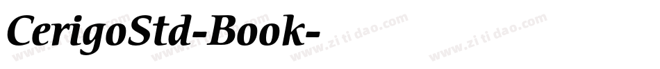 CerigoStd-Book字体转换
