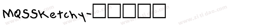 MQSSketchy字体转换