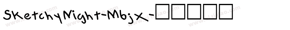 SketchyNight-M6jx字体转换