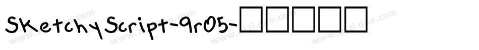 SketchyScript-9rO5字体转换