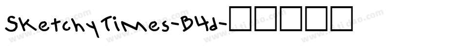 SketchyTimes-B4d字体转换