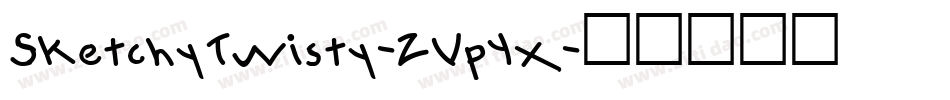 SketchyTwisty-ZVpYx字体转换