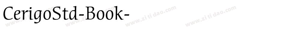 CerigoStd-Book字体转换