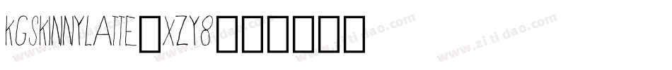 KgSkinnyLatte-xZY8字体转换