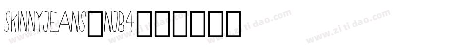 SkinnyJeans-nJB4字体转换