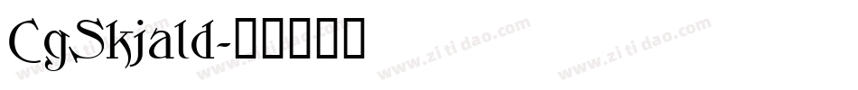 CgSkjald字体转换