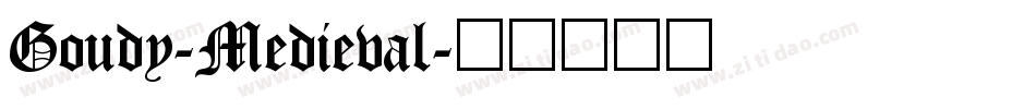 Goudy-Medieval字体转换
