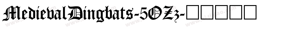 MedievalDingbats-5OZz字体转换