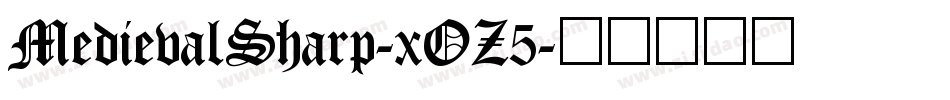 MedievalSharp-xOZ5字体转换