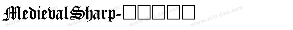 MedievalSharp字体转换