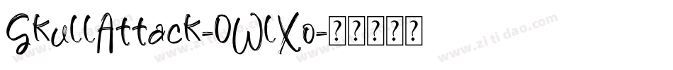 SkullAttack-0WlXo字体转换