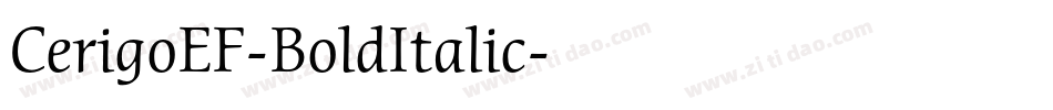 CerigoEF-BoldItalic字体转换