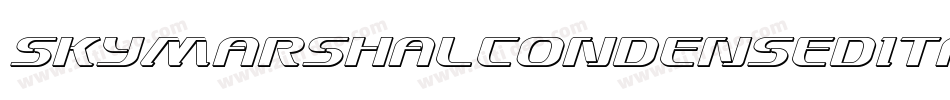 SkyMarshalCondensedItalicCondensedItalic-LgJ5字体转换 SkyMarshalCondensedItalicCondensedItalic-LgJ5字体转换