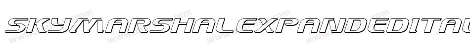 SkyMarshalExpandedItalicExpandedItalic-gKl4字体转换 SkyMarshalExpandedItalicExpandedItalic-gKl4字体转换