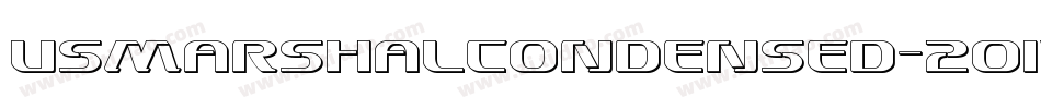 UsMarshalCondensed-2o13字体转换