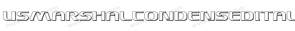 UsMarshalCondensedItalic-vwvy字体转换