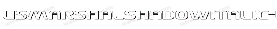 UsMarshalShadowItalic-LMAG字体转换