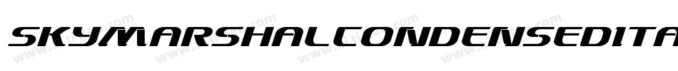 SkyMarshalCondensedItalicCondensedItalic-LgJ5字体转换 SkyMarshalCondensedItalicCondensedItalic-LgJ5字体转换