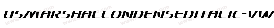 UsMarshalCondensedItalic-vwvy字体转换
