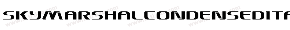 SkyMarshalCondensedItalicCondensedItalic-LgJ5字体转换 SkyMarshalCondensedItalicCondensedItalic-LgJ5字体转换