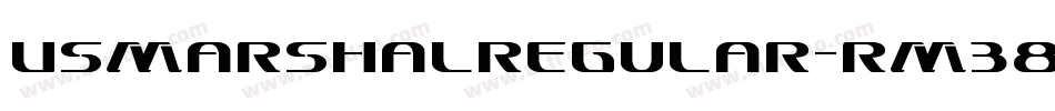 UsMarshalRegular-rM38字体转换