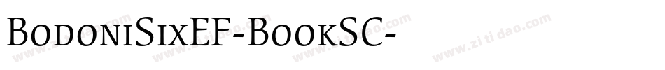 BodoniSixEF-BookSC字体转换