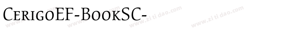 CerigoEF-BookSC字体转换
