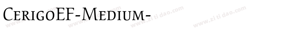 CerigoEF-Medium字体转换