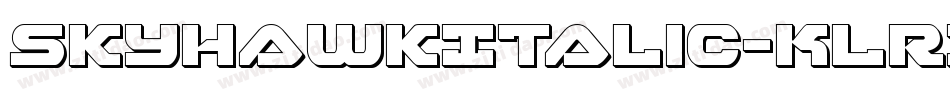 SkyhawkItalic-KLRX字体转换