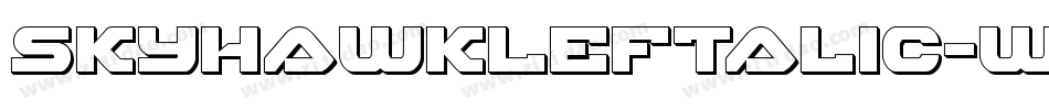 SkyhawkLeftalic-w056字体转换