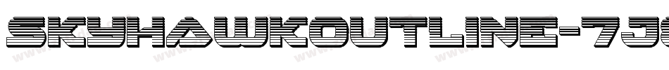 SkyhawkOutline-7J84字体转换