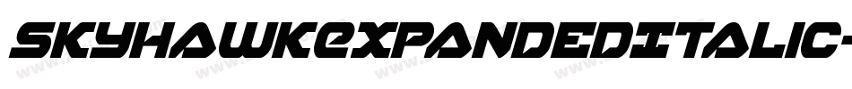 SkyhawkExpandedItalic-YpL2字体转换