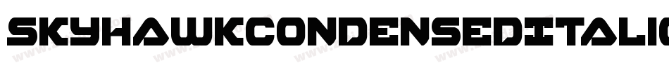 SkyhawkCondensedItalic-BMPw字体转换
