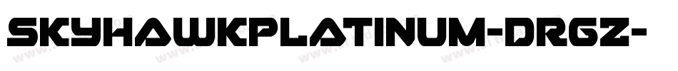SkyhawkPlatinum-dRGZ字体转换