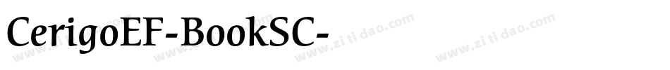 CerigoEF-BookSC字体转换