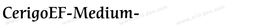 CerigoEF-Medium字体转换