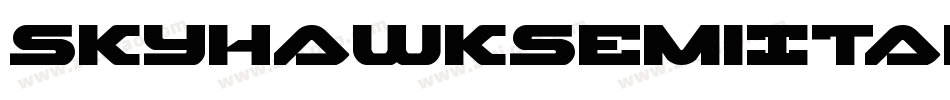 SkyhawkSemiItalic-gY4E字体转换